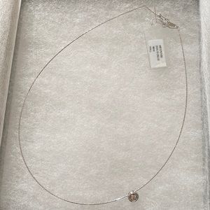Necklace with diamond pendant